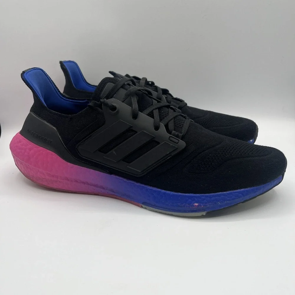 Adidas Ultra Boost 22 Black Lucid Blue Gradient Size 13